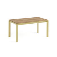 ESSTISCH FADO - Honigeiche/Goldfarben, Holzwerkstoff (90/160/76cm) - Meblini