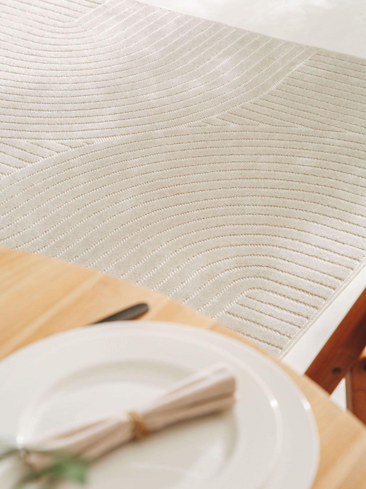 TEPPICH In- & Outdoor-Teppich Mars Beige - Beige, Kunststoff (200/1cm) - KUNSTLOFT