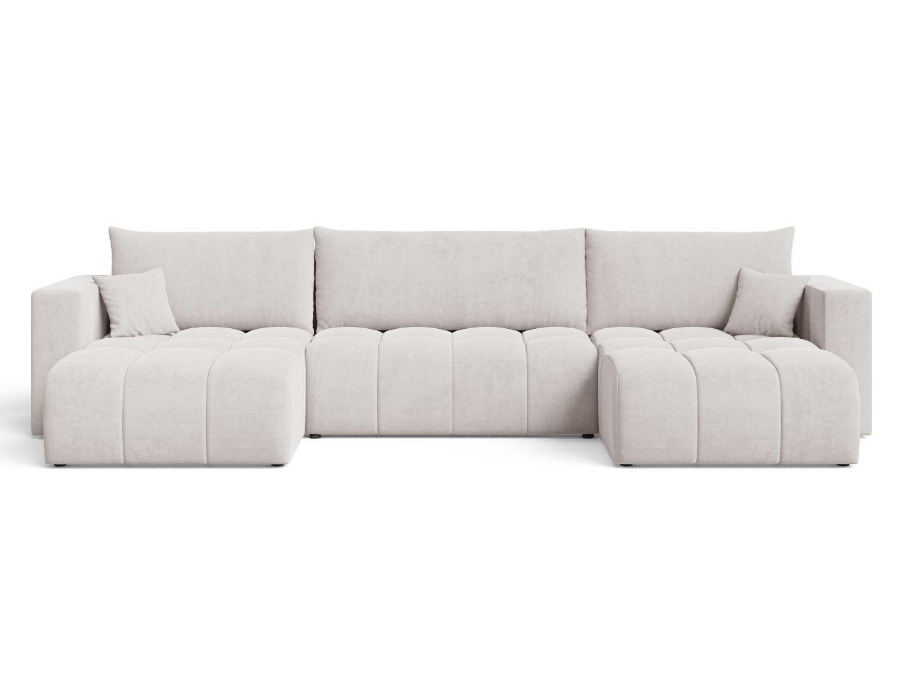 ECKSOFA U Neva Grau - Grau, Holz/Textil (370/170cm) - Graingold