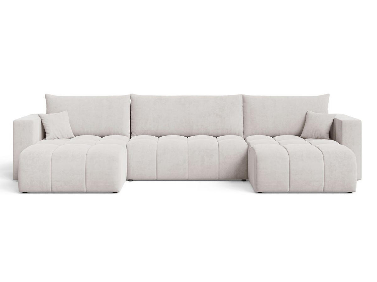 ECKSOFA U Neva Grau - Grau, Holz/Textil (370/170cm) - Graingold