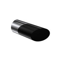 ENDSTÜCKE FÜR GARDINENSTANGEN 20 mm Ø, Verano Chrom/Schwarz, Packung 2 Stück - Chromfarben/Schwarz, Metall (6.1/2.5/2.5cm) - INTERDECO