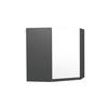 ECKHÄNGESCHRANK R-Line Weiß 57 cm J-Shape - Anthrazit/Weiß, Holzwerkstoff (57/60/34.1cm) - Vicco