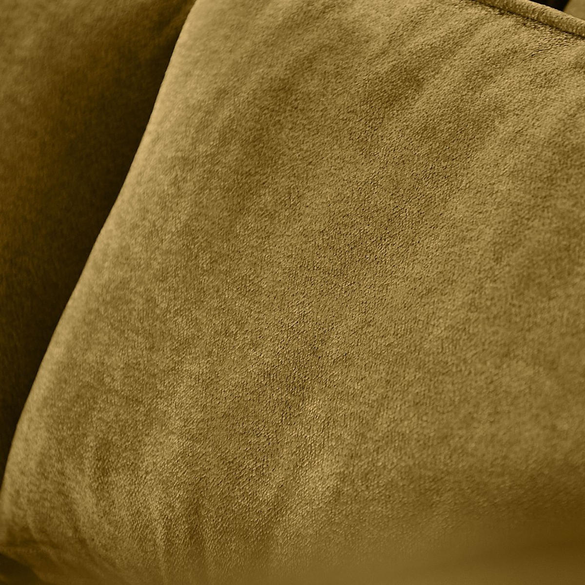 ECKSOFA Pablo ohne Schlaffunktion, mit abgerundeter Ottomane, rechts, Gelb, Velourstoff - Gelb, Textil (319/196cm) - Beautysofa