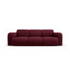 SOFA Molino aus strukturiertem Stoff burgundfarben 3 Sitzplätze - Bordeaux, Textil (95/72/235cm) - Micadoni
