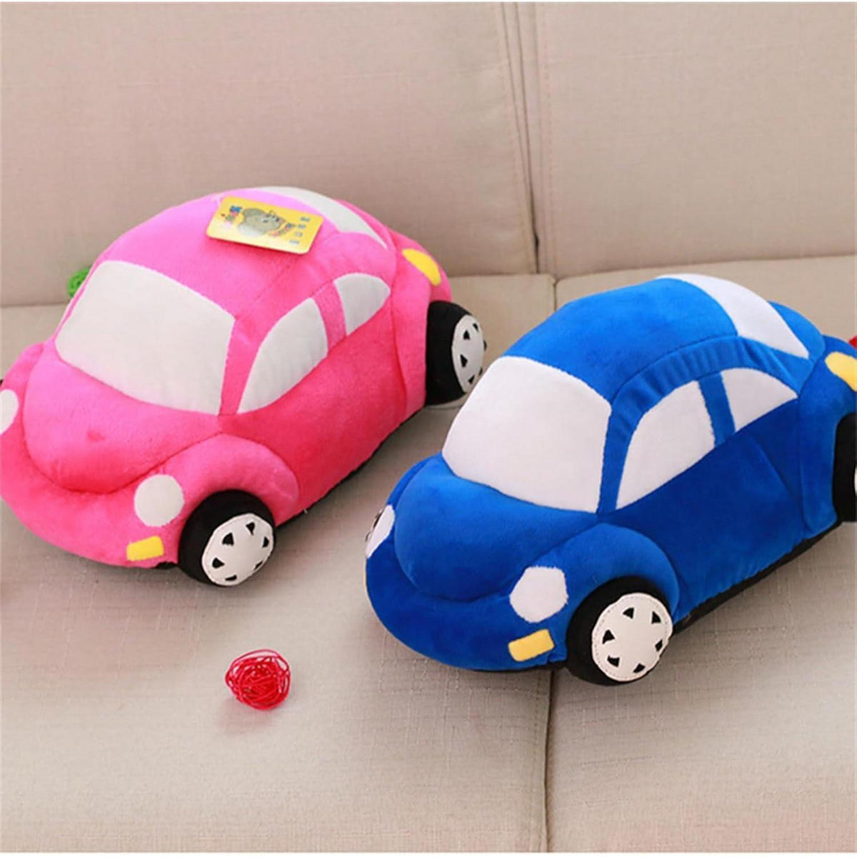 KUSCHELTIER Auto Käfer 35 cm Blau - Blau, Textil (10/25cm)
