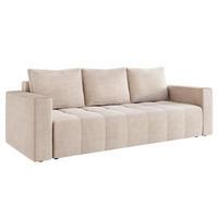SOFA Beige LAG Mit Schlaffunktion - Beige, Textil (233/90/94cm) - Sepro Meble