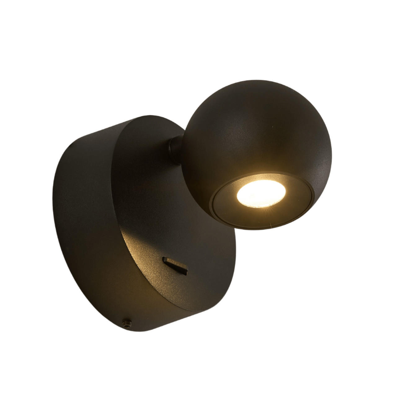 WANDLEUCHTE Loën, Schwarz, 10.1cm - Schwarz, Metall (9/10.1/10.1cm) - KOSILUM