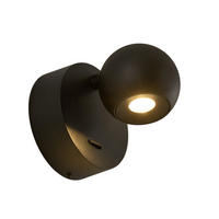 WANDLEUCHTE Loën, Schwarz, 10.1cm - Schwarz, Metall (9/10.1/10.1cm) - KOSILUM