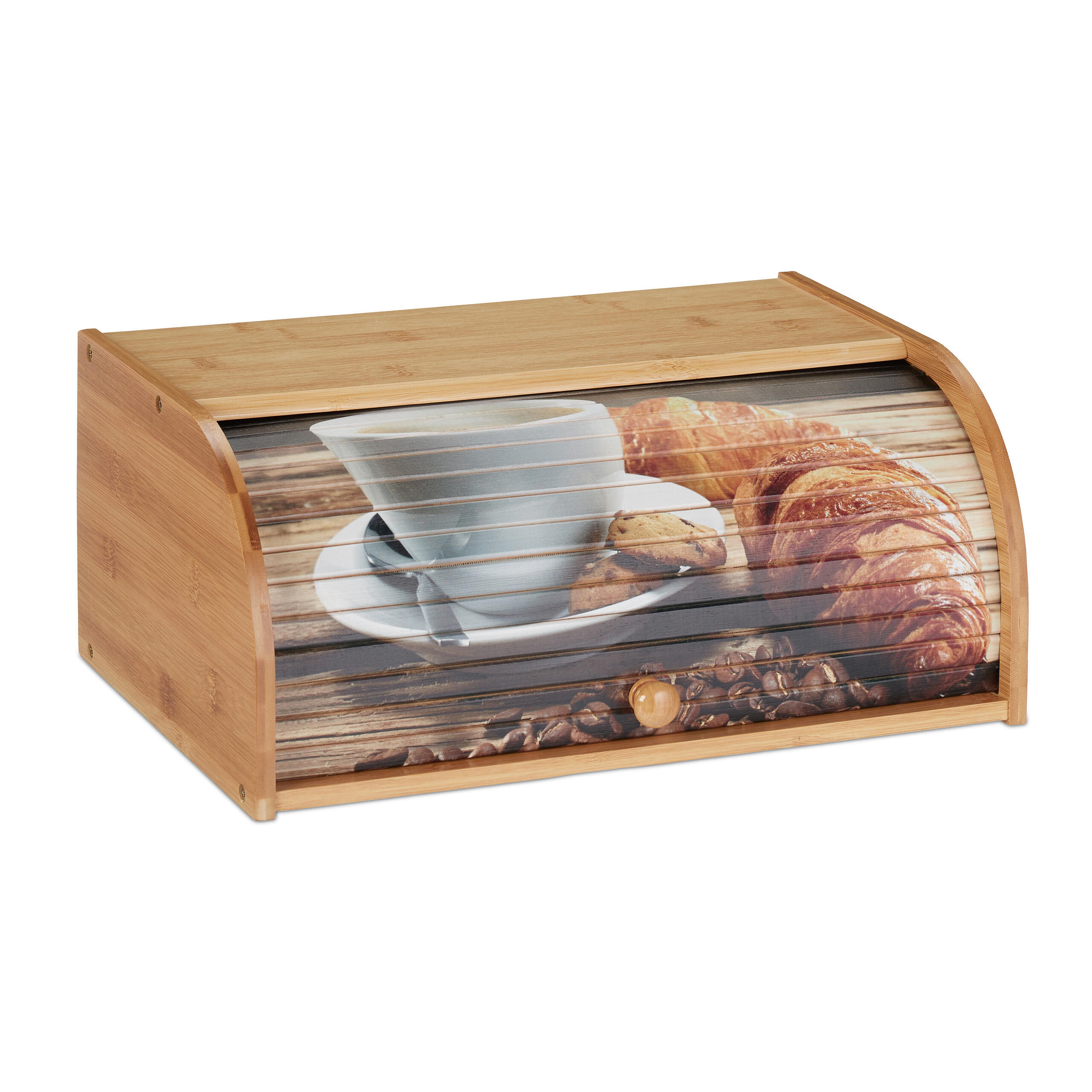 BROTKASTEN - Hellbraun, Holz/Holzwerkstoff (40/17/27cm) - Relaxdays