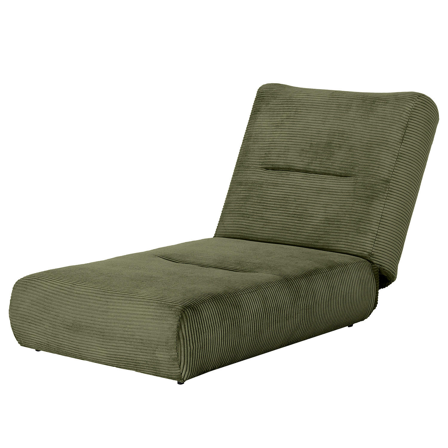 SCHLAFSESSEL - Cordstoff - Grün, Textil (81/88/160cm) - home24