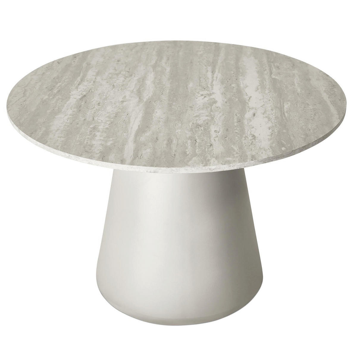 COUCHTISCH rund Grau 60/60/40 cm - Grau, Holzwerkstoff (60/60/40cm) - Furnhouse