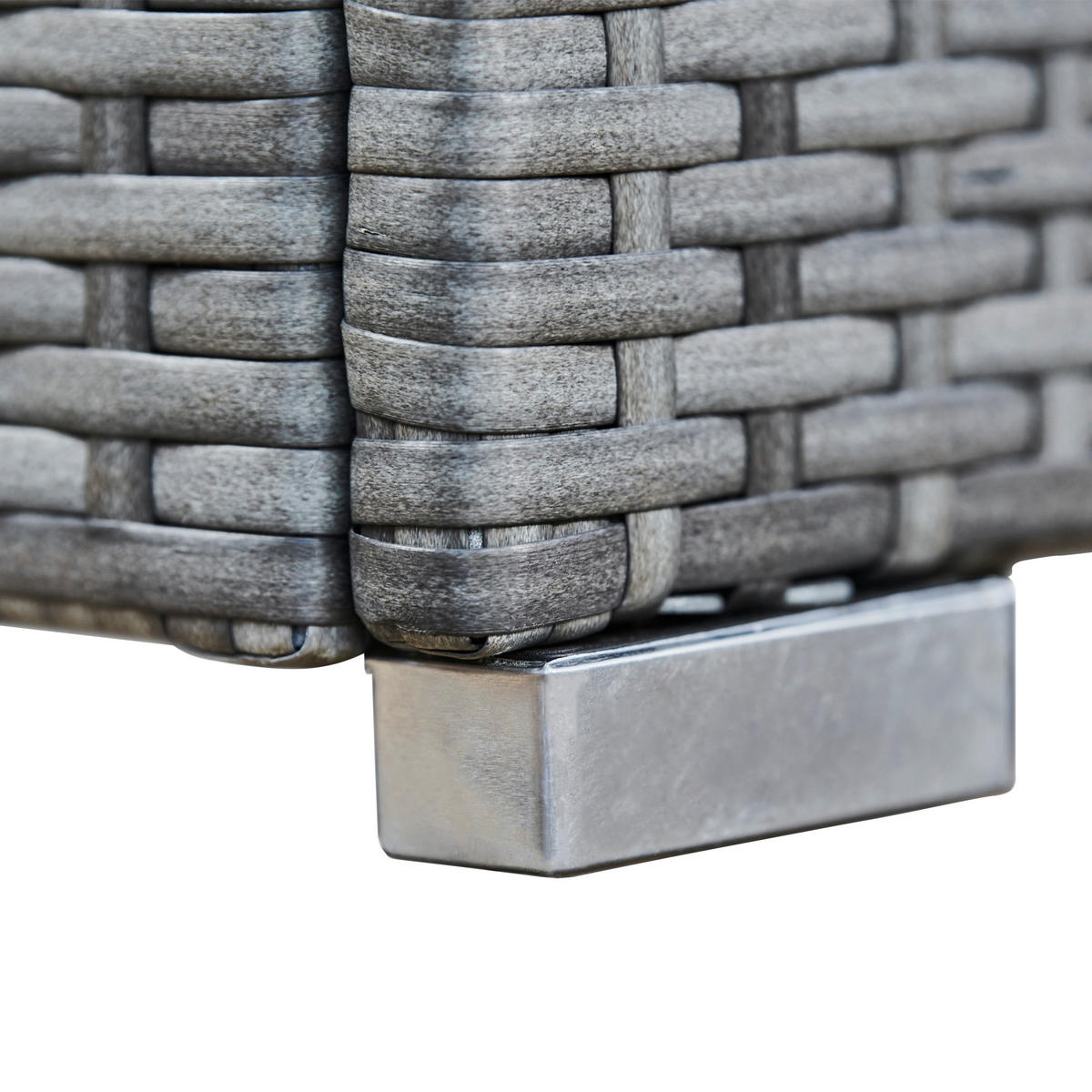 GARTENTISCH Grau - Grau, Metall (59.7/40.6/59.7cm) - Teamson Home