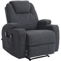 SESSEL Stoff dunkelgrau - Dunkelgrau/Schwarz, Textil/Metall (83/105/94cm) - CLP