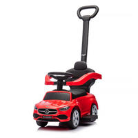 RUTSCHER Mercedes Benz C-Klasse rot Stauraum Fußstütze Schiebegriff Hupe - Rot, Kunststoff (84/40/83cm) - Chipolino