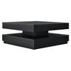 COUCHTISCH Florenz 76/76/38 cm - Schwarz, Holzwerkstoff (76/76/38cm) - [en.casa]