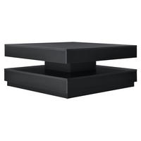 COUCHTISCH Florenz 76/76/38 cm - Schwarz, Holzwerkstoff (76/76/38cm) - [en.casa]