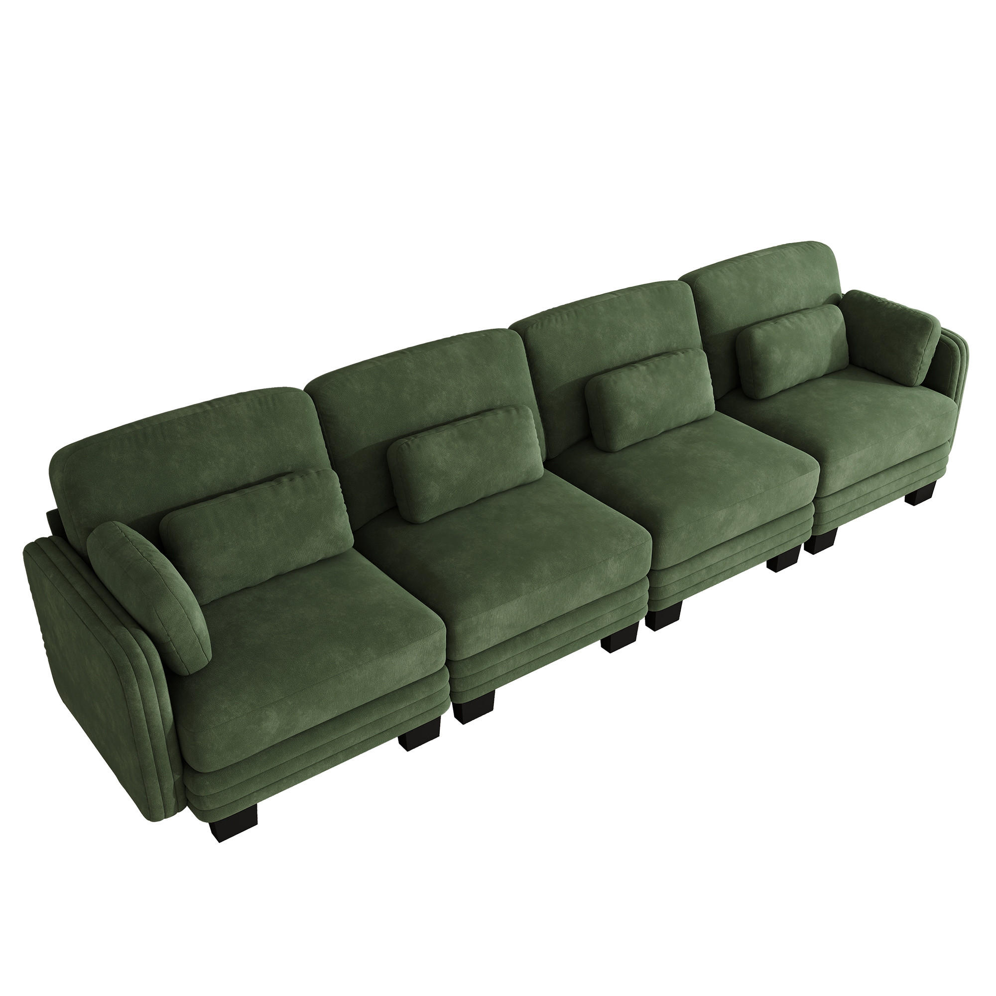 ComfortXL 4-Sitzer-Sofa Grün 330x88x88 cm