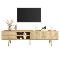 TV-BOARD mit 2 Schubladen 160 cm Holzoptik - Braun, Holzwerkstoff (36/42/160cm) - Beauniv