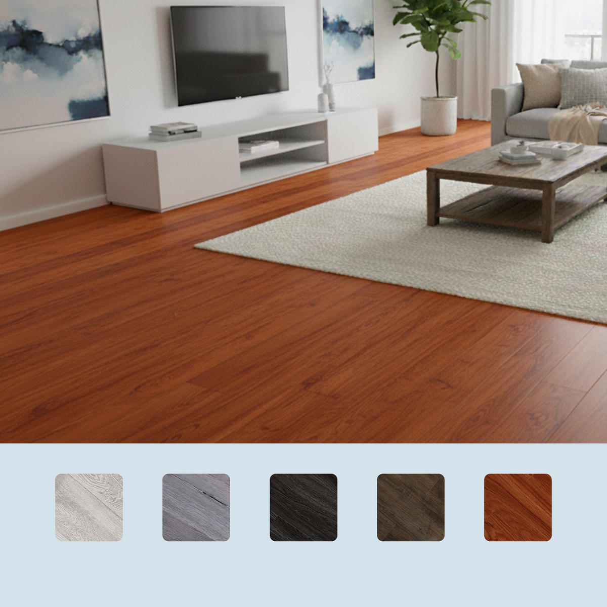 PVC Bodenbelag - Braun, Kunststoff/Stein (1.8/91/15cm) - Relaxdays