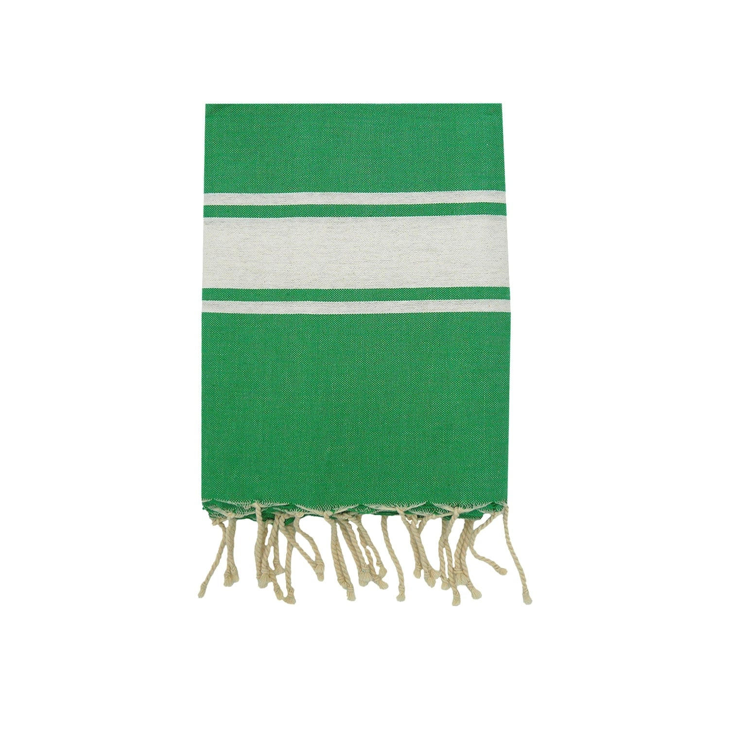 HAMAMTUCH Traditionelles flaches Grün 100x200 190g/m² - Kozo Smaragdgrün - Grün, Textil (100/200cm) - LE COMPTOIR DE LA PLAGE