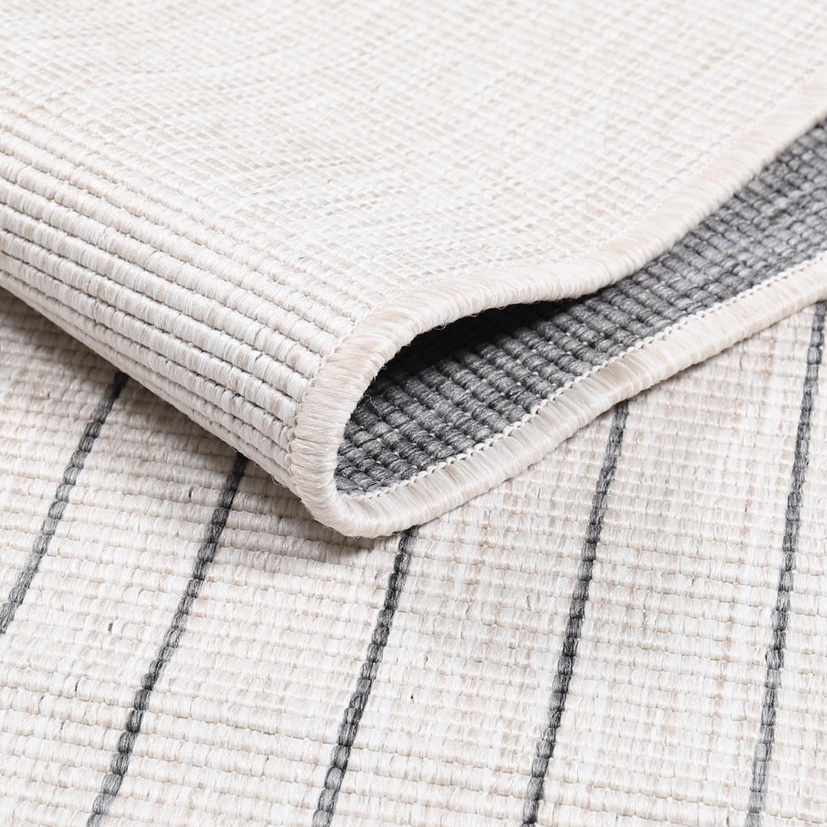 OUTDOOR-TEPPICH DuoRug 5739 Grau 160x230 cm - Grau, Textil (160/230cm) - carpet city