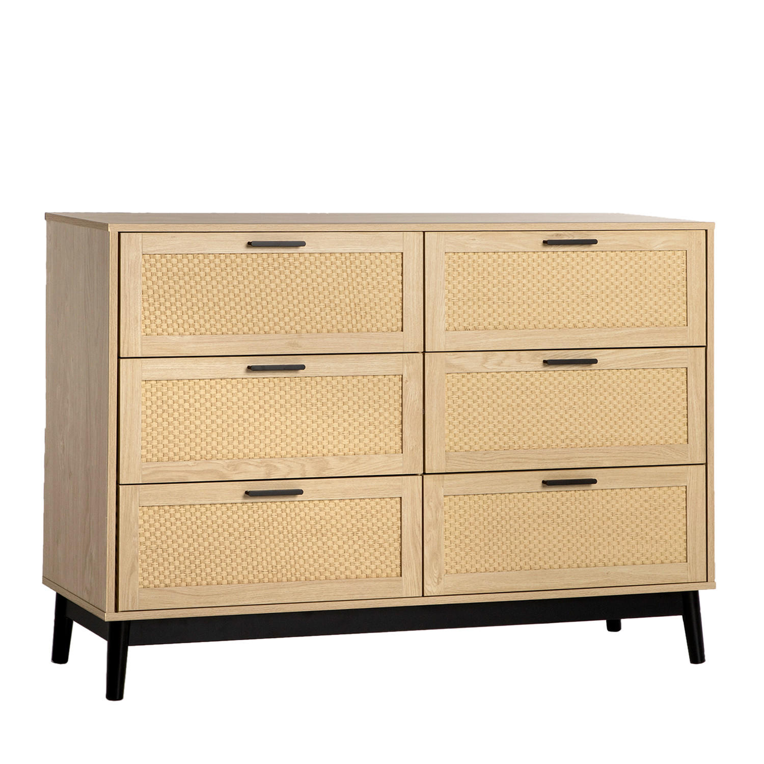 SCHUBLADENKOMMODE DOPPELTE Samoa Natürlich 120 cm x 90 cm - Naturfarben, Holzwerkstoff (120/90/40cm)