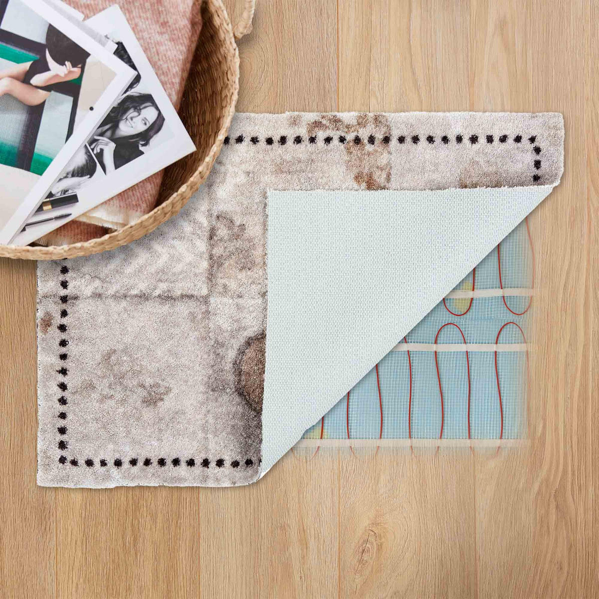 FUSSMATTE WASCHBAR PURE & SOFT - Grau, Textil (50/70cm) - Astra