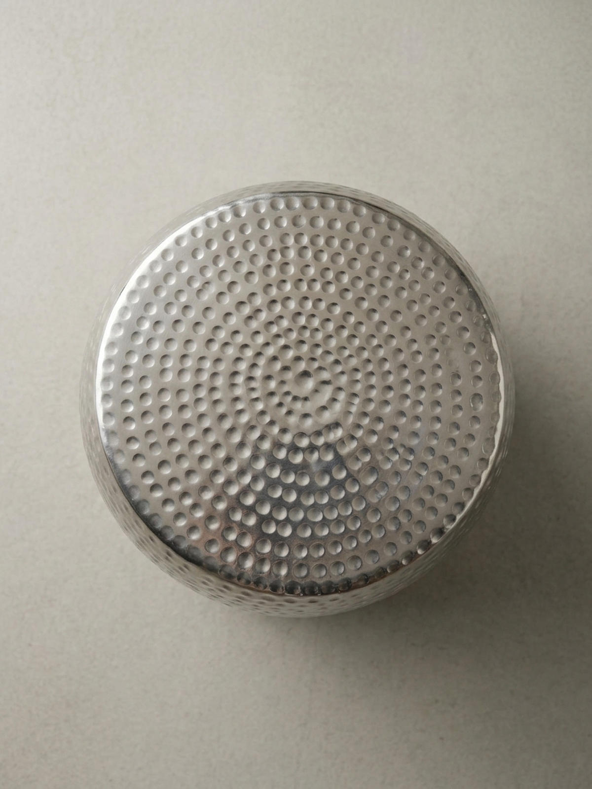 BEISTELLTISCH Aluminium Orientalisch ENNS, Silber 30x30x49 cm - Silberfarben, Metall (30/30/49cm) - KADIMA DESIGN