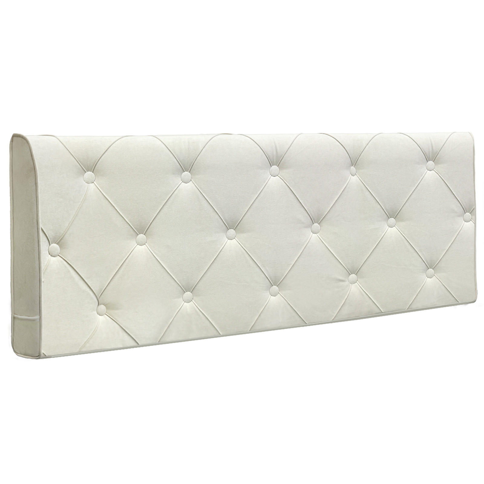 KOPFTEIL Quadratisches Raster Wildlederimitat 60*160cm - Beige/Grau, Textil (10/60/160cm) - Vercart