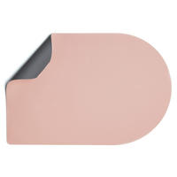 TISCHSET Platzdecke - Vegan Leder - Grau / Rosa - Bread - doppelseitig - 44 x 30 cm - Pink, Kunststoff (30/44cm) - Jay Hill