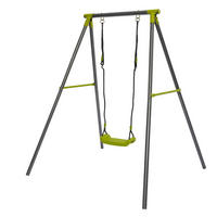 EINZELSCHAUKEL Kinderschaukel mit Schaukelgestell 150x140x180 cm - Grün, Metall (150/180cm)