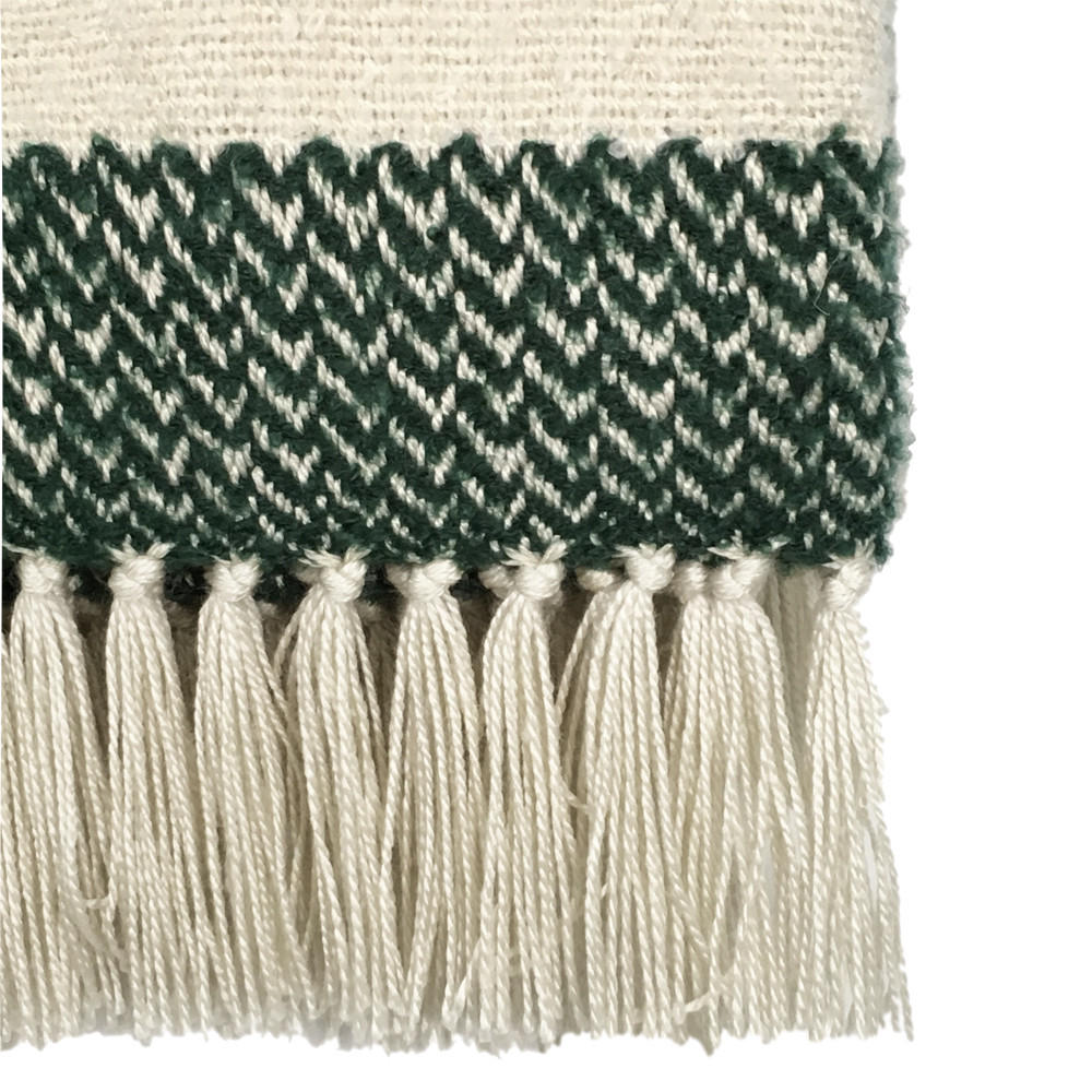 DECKE Berber Körnig Grün - Grün, Textil (125/150cm) - Malagoon