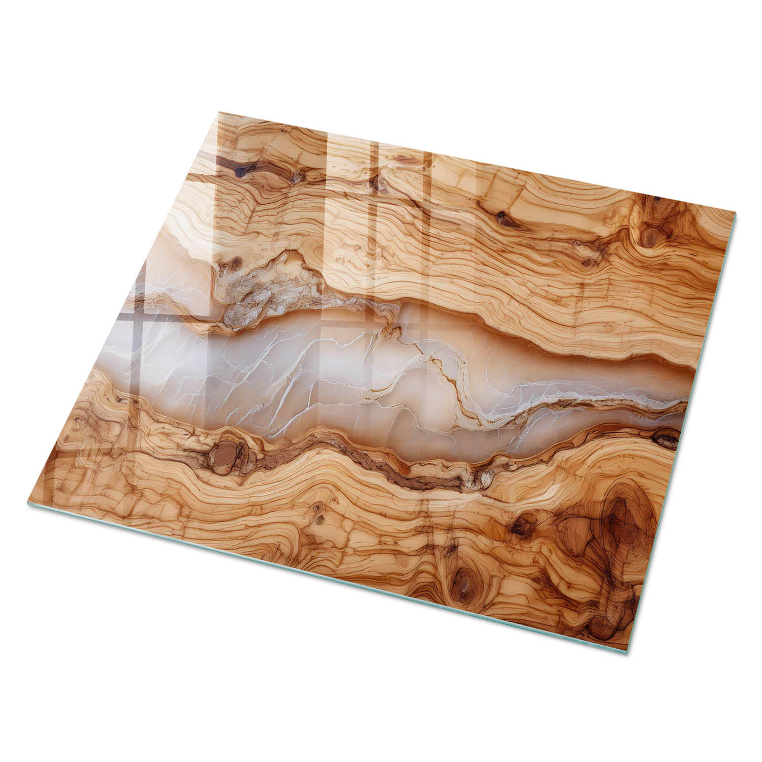 ArtPrintCave Glasplatte Beige 80x60x0.4 cm