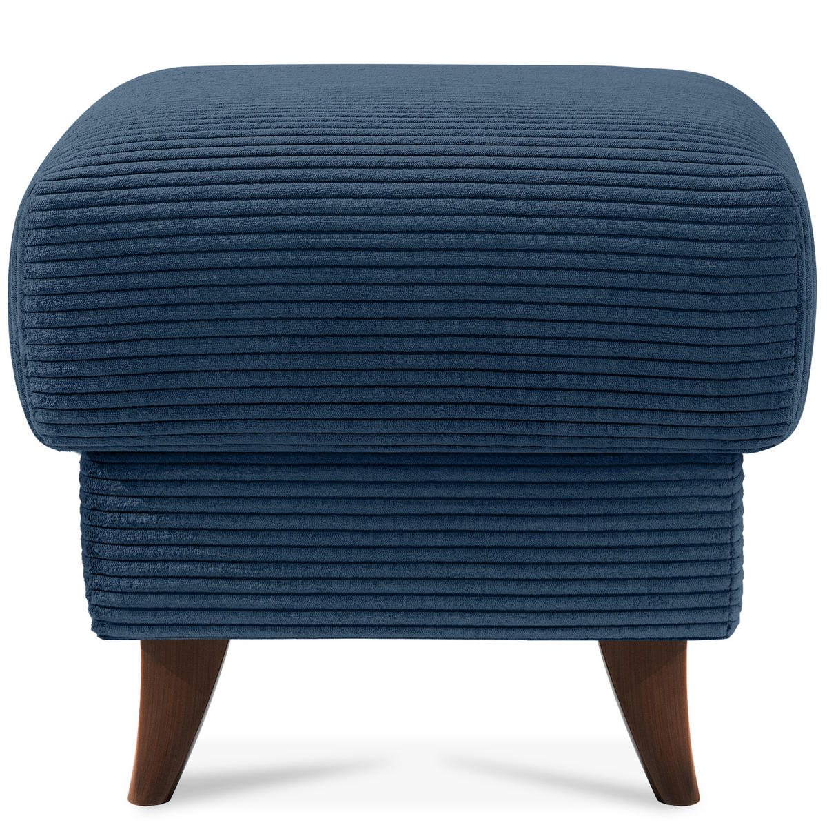 FUẞSTÜTZE GUSTAVO II, Marineblau - Braun/Dunkelblau, Holz/Holzwerkstoff (53/49/53cm) - KONSIMO®