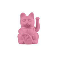 WINKEKATZE Lucky Cat Mini, Kunststoff, Hot Pink, 10 cm - Rosa, Kunststoff (5.2/9.8/6.7cm) - Donkey Products