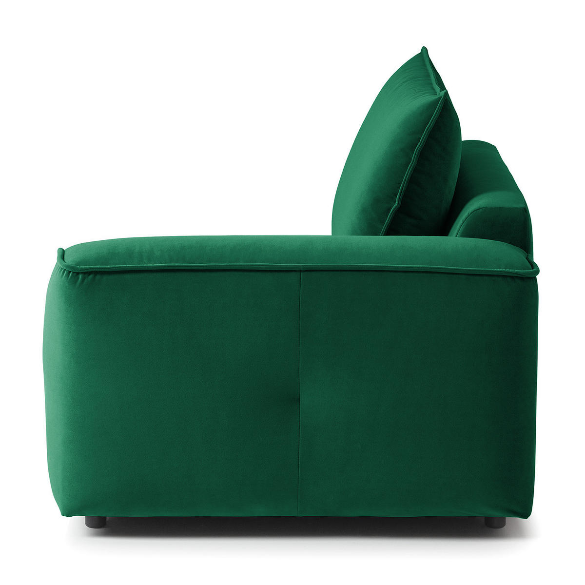 MODULSESSEL - Dunkelgrün, Holz/Textil (104/82/99cm) - home24
