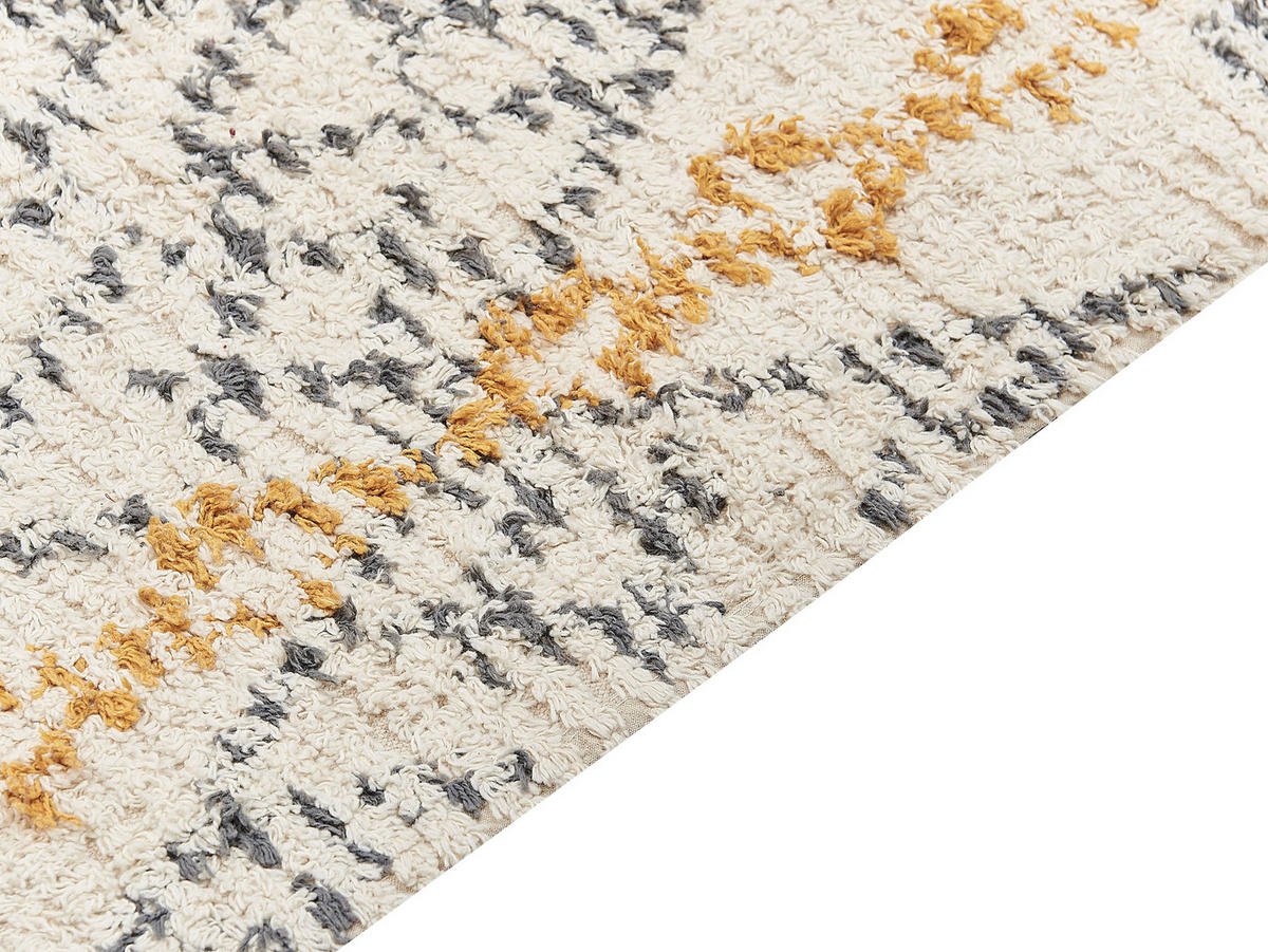 KURZFLOR-TEPPICH Kadapa 200/140 cm - Beige, Textil (140/200cm) - Beliani