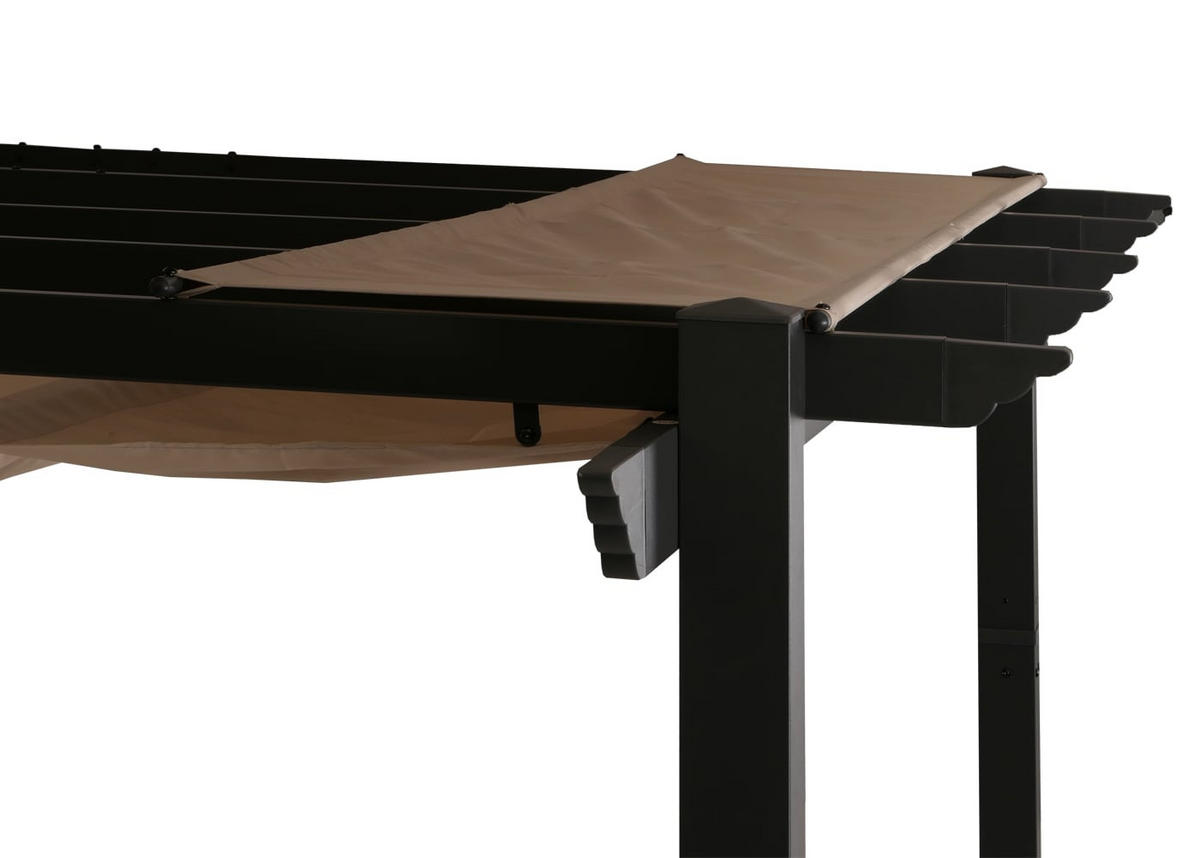 PERGOLA Aluminium 4x3m Creme-Beige - Creme, Metall (400/240/300cm) - BERLINLODGE