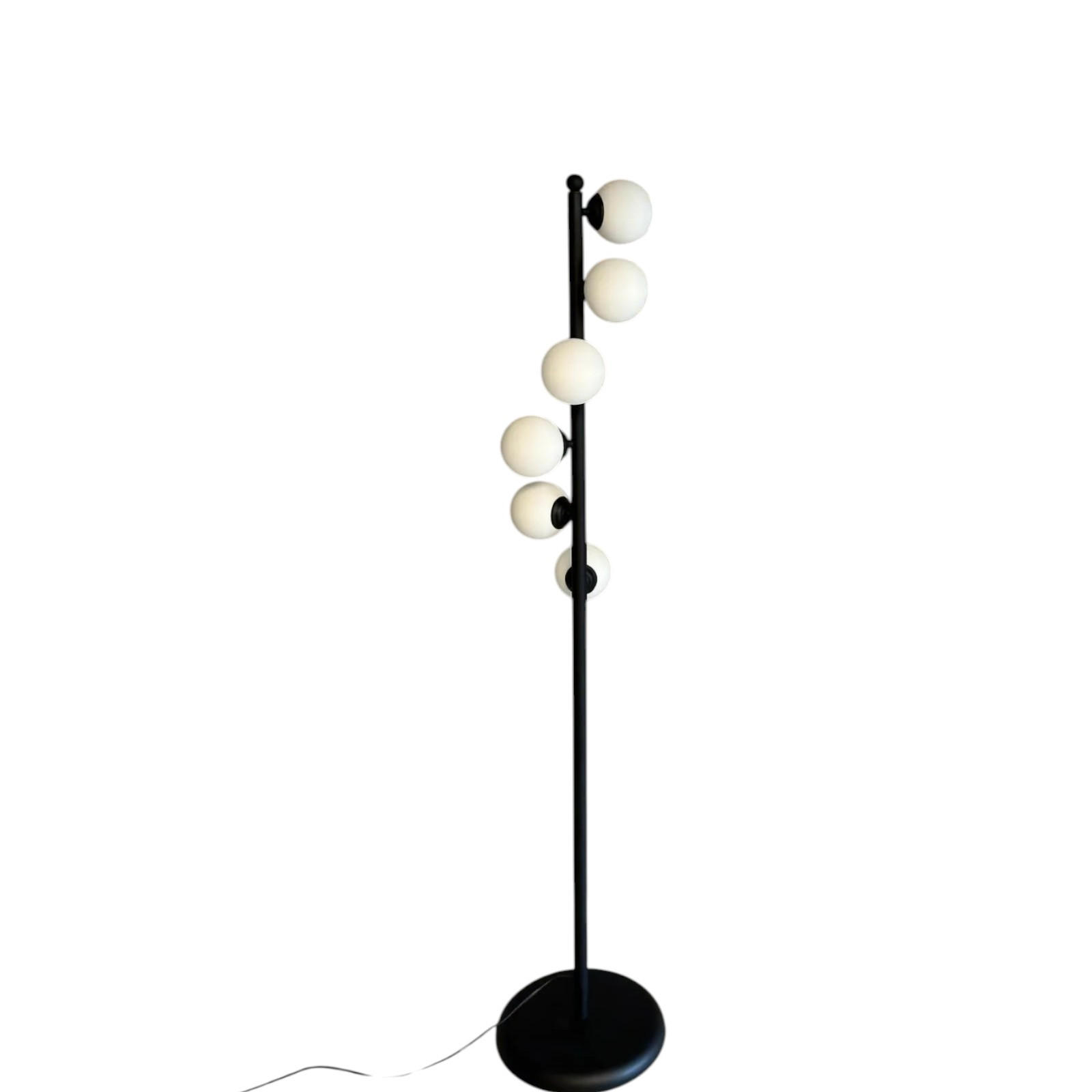 STEHLEUCHTE Orbion 148 Cm - Schwarz, Metall (30/30/148cm) - Bamyum