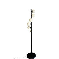 STEHLEUCHTE Orbion 148 Cm - Schwarz, Metall (30/30/148cm) - Bamyum