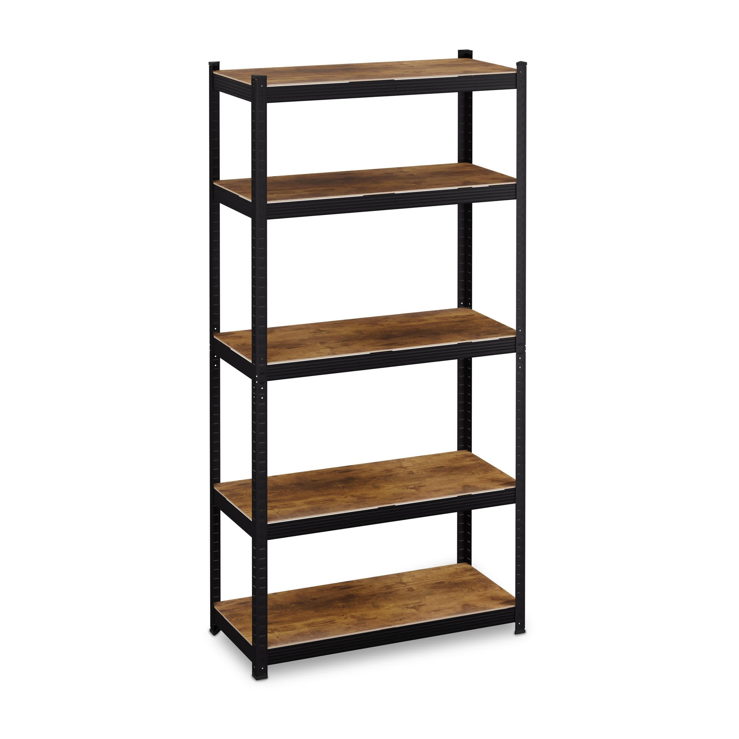 SCHWERLASTREGAL - Multicolor, Holzwerkstoff/Metall (90/180/40cm) - Relaxdays