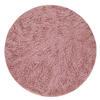 TEPPICH Hochflor Shaggy waschbar Unifarben Schlafzimmer schmutzabweisend Fuchsia Rund 80D - Rosa, Textil (80/80cm) - KADIMA DESIGN
