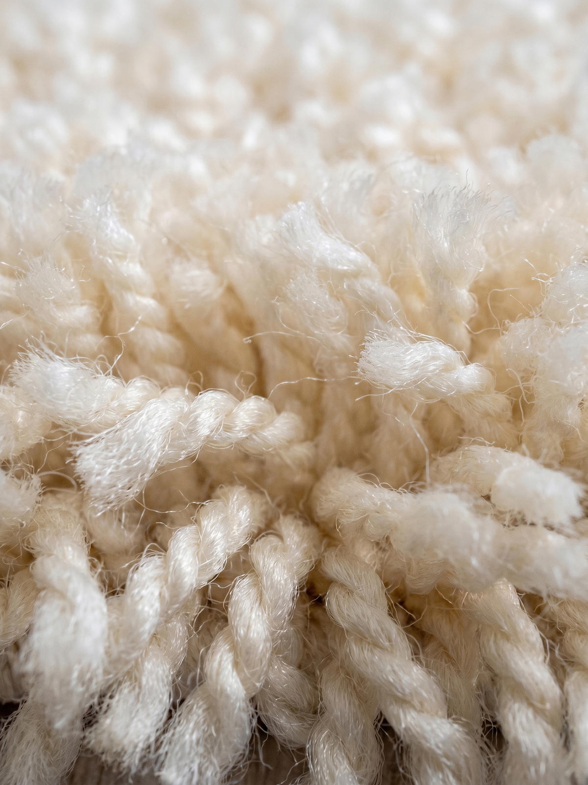 TEPPICH Hochflor Shaggy Einfarbig Weich Flauschig Waschbar Schlafzimmer Creme 80x150 cm – RHEIN - Beige, Textil (150/80cm) - KADIMA DESIGN