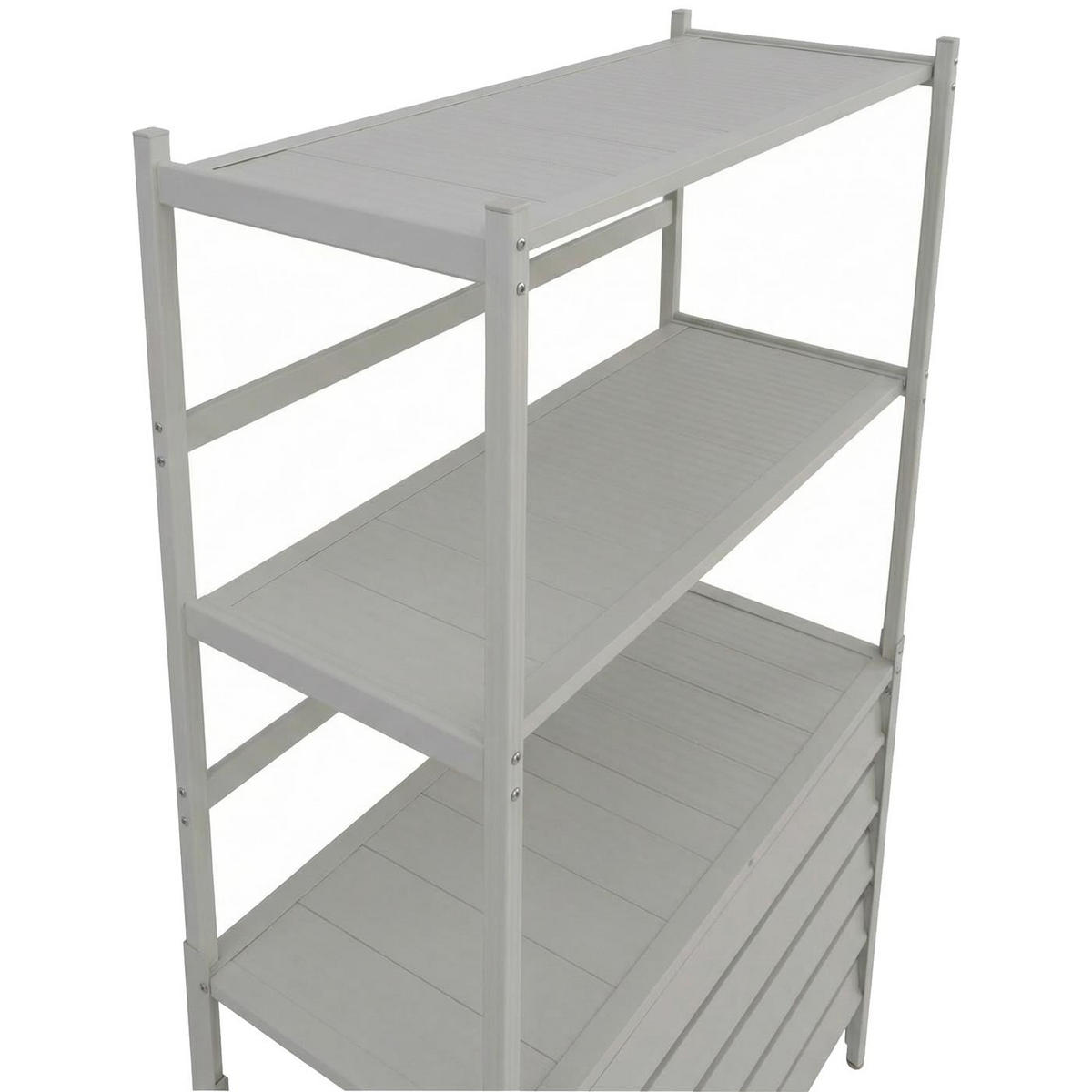 VERKLEIDUNG für Klimaanlage/Wärmetauscher 163x90x38cm Grau-Weiß - Weiß, Metall (90/163/38cm) - PROREGAL