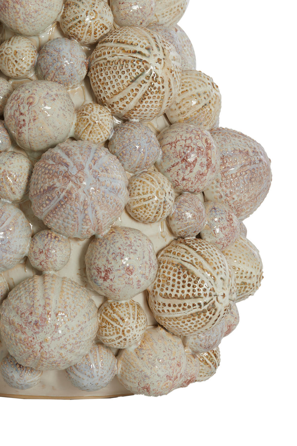 VASE Seeigel Weiß Ø29,5/32 cm - Weiß, Keramik (32cm) - Light & Living