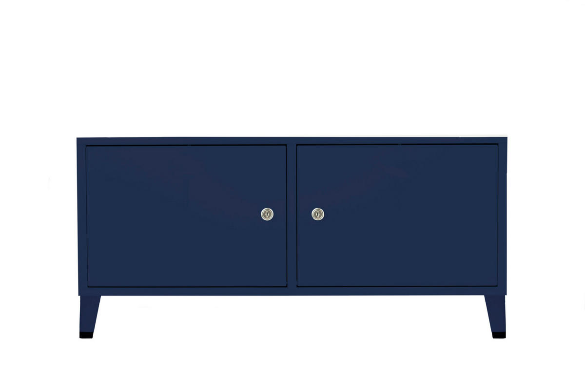 STAHLSCHRANK Blau TAQUILLA - Blau, Metall (78/55/35cm) - RNT By Really Nice Things