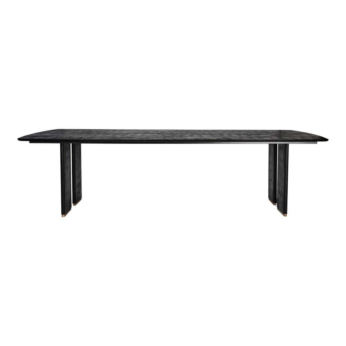 ESSTISCH Liber Schwarz 280/110/77cm - Schwarz, Metall (280/110/77cm) - PTMD Collection