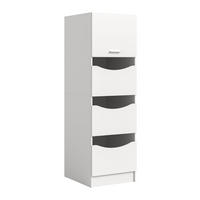 WÄSCHESCHRANK Mixx (B/H/T: ca. 60/195/68 cm) in Weiß/weiß - Weiß, Holzwerkstoff (60/195/68cm)