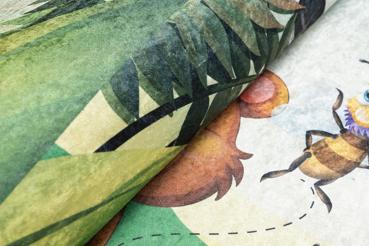 TEPPICH EMMA Grün 140/200 cm - Grün, Kunststoff (140/200cm) - Tapiso