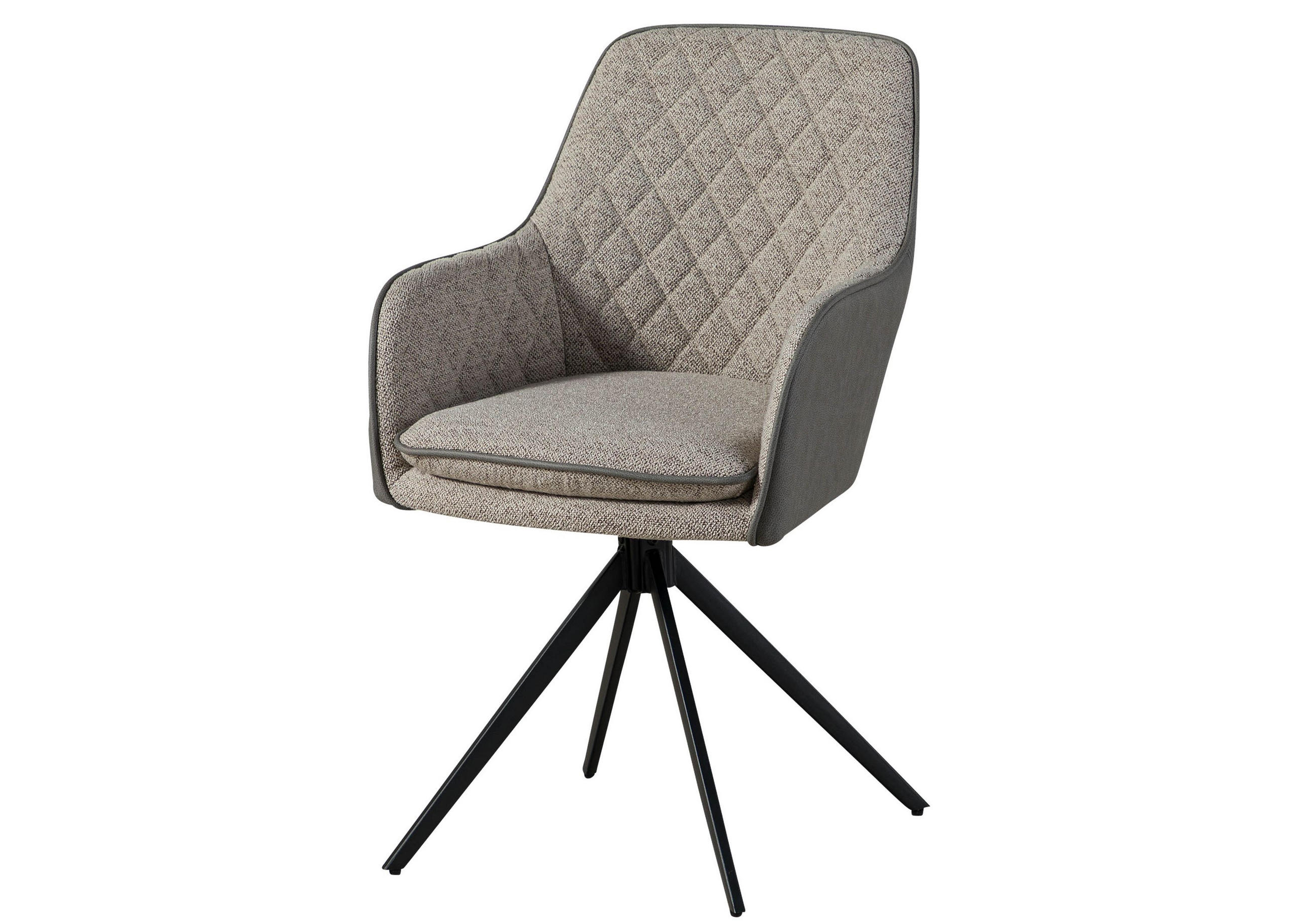 STUHL 100% Polyester 55 x 60 x 86 cm hellgrau / grau POLSTERSTÜHLE #03 - Grau, Kunststoff (55/86/60cm) - Massivmoebel24